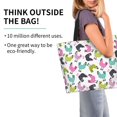 thumbnail image 2 of Balery Funny Chicken Bolsa Tote Estilo Estético con Cremalleras, Bolsa de Hombro, Bolsa de Compras Grande y Plegable, 2 of 8