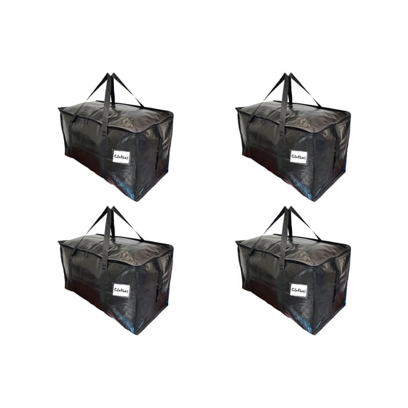 Bolsas de mudanza BAG-THAT! Black XL, paquete de 4, resistente al agua