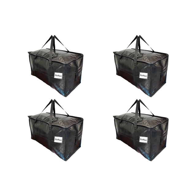 Bolsas de mudanza BAG-THAT! Black XL, paquete de 4, resistente al agua
