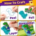 thumbnail image 4 of Kit de arte de aluminio Stargo Creative para niños con pegatinas de triple capa, 4 of 7