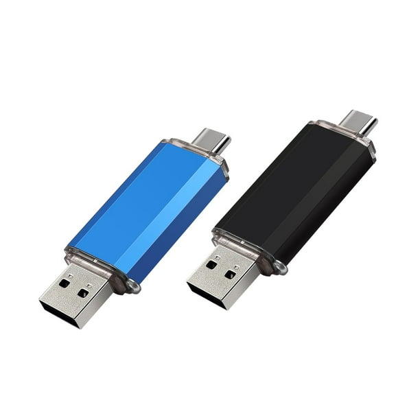 Unidad flash myemuun, paquete de 2 unidades de memoria flash dual USB C de 128 GB