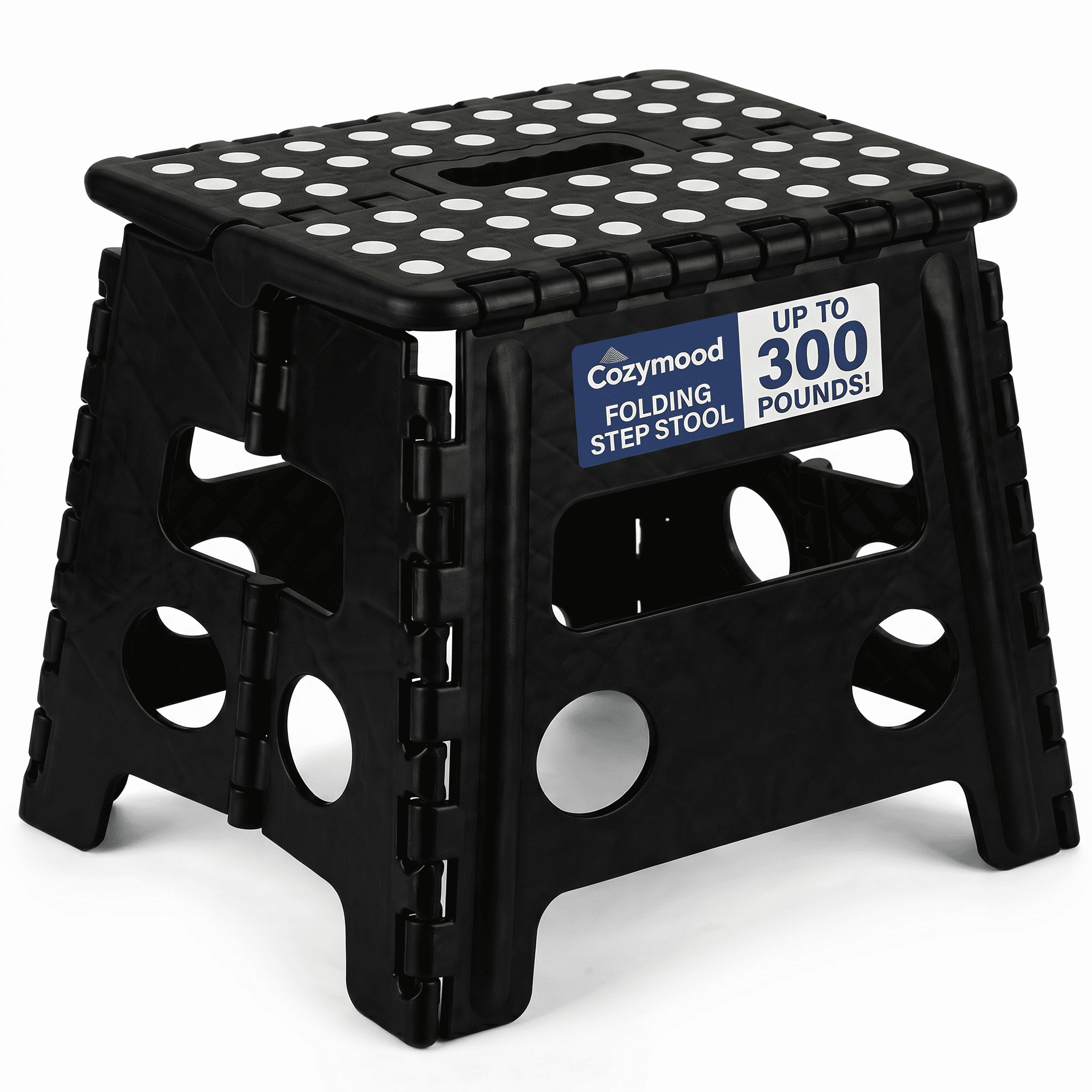 ZeenArt, 5 inch Portable Folding Step Stool, Non-Slip Textured