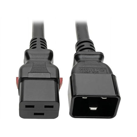 UPC: 0037332218315 | Tripp Lite Power Extension Cord C20 to Locking C19 M/F 12 AWG 20A Black 6ft (P036-L06)