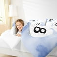 thumbnail image 4 of Feelyou Cartoon Billiards Print Queen Comforter Set, Watercolor Blue Ball Bedding Sets, Teens Boys Girls Kids Reversible Bedding Comforter Set, Super Cozy Room Decor, 3-Piece, 4 of 8