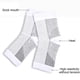 thumbnail image 5 of Calcetines de compresión para el pie con manga deportiva para el tobillo para mujeres y hombres (blanco S/M), 5 of 6