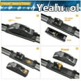 thumbnail image 4 of Yeahmol 26"+26" Front Windshield Wiper Blades (Set of 2, With Accessories)， Passenger and Driver Side All-Weather Beam Wiper Blades Fit For Mercedes-Benz E350 2006-2008，Y28K0I7B, 4 of 6