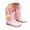 Pink, variant on SUYIDA Transparent Rain Boots for Girls Kids High Mid Calf Waterproof Non Boots for Toddlers Big Kids Rain Boots