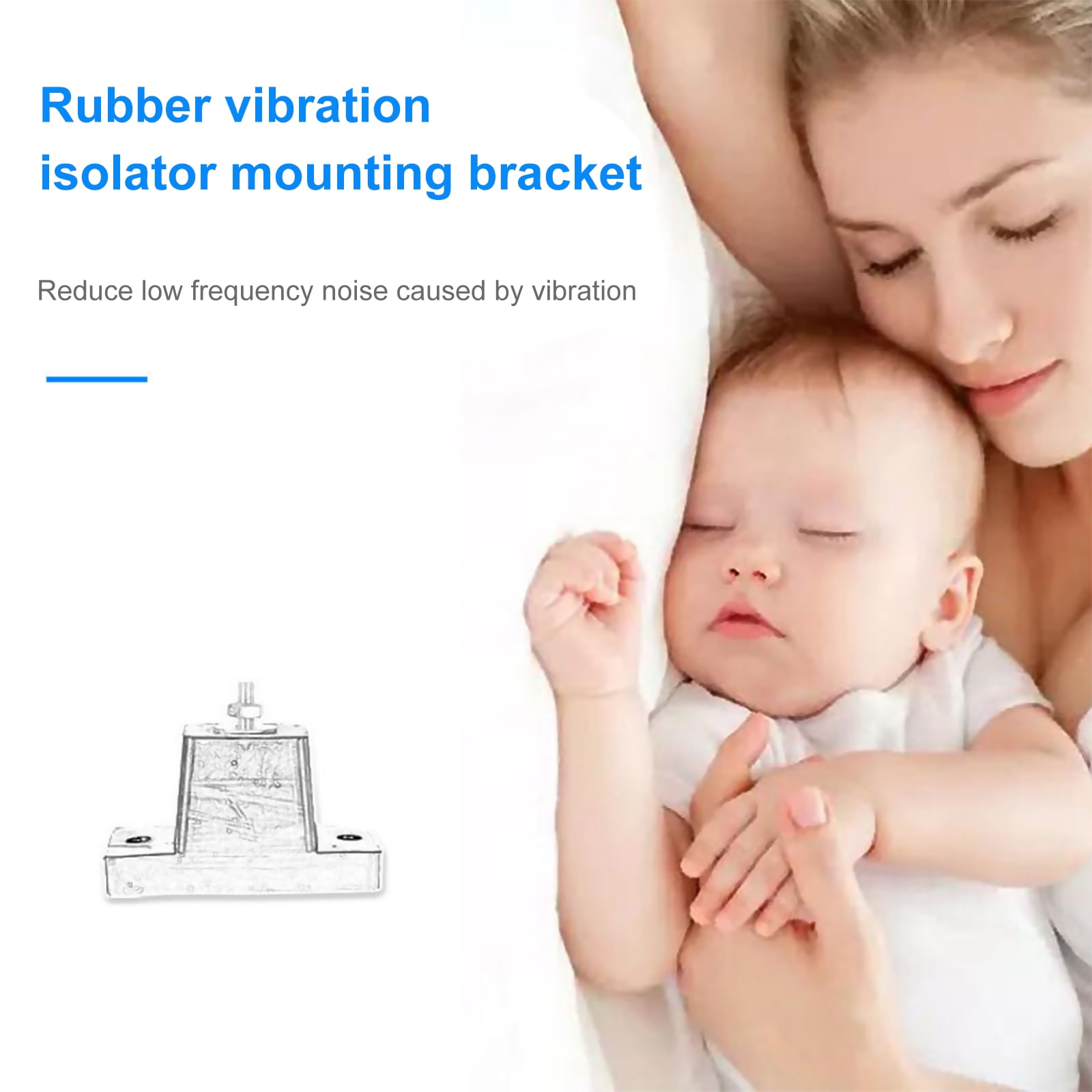 Air Conditioner Rubber Vibration Mounting Bracket Shock Absorbing