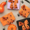 thumbnail image 5 of Halloween Wired Edge Ribbon, 5 Yard Bat Spider Web Ghost Dots Printed Ribbons Wrapping Ribbon for Halloween Party Decoration Wreath DIY Craft, 2.5inch wide, 5 of 5