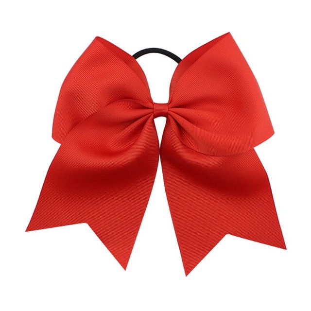 Accesorio para el cabello con lazo de tela, cinta de cola de golondrina acanalada de 8 pulgadas, banda de goma para la cabeza para niños