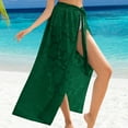 thumbnail image 2 of Siminsem Women's Long Chiffon Sarong Swimsuit Coverup Under $10 Floral Tie Wrap Skirt for Beach Bathing Suit Pareo Adjustable Side Knot One Size, 2 of 7
