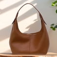 thumbnail image 3 of Yibooy Women Retro Casual Armpit Handbag PU Leather Girls Outdoor Daily Bag (Brown), 3 of 7