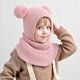 thumbnail image 1 of Gorro de invierno para niños pequeños | Pasamontañas 2 en 1 con forro polar y cubrebocas | Gorro de punto cálido y calentador de cuello para niños y niñas, 1 of 1