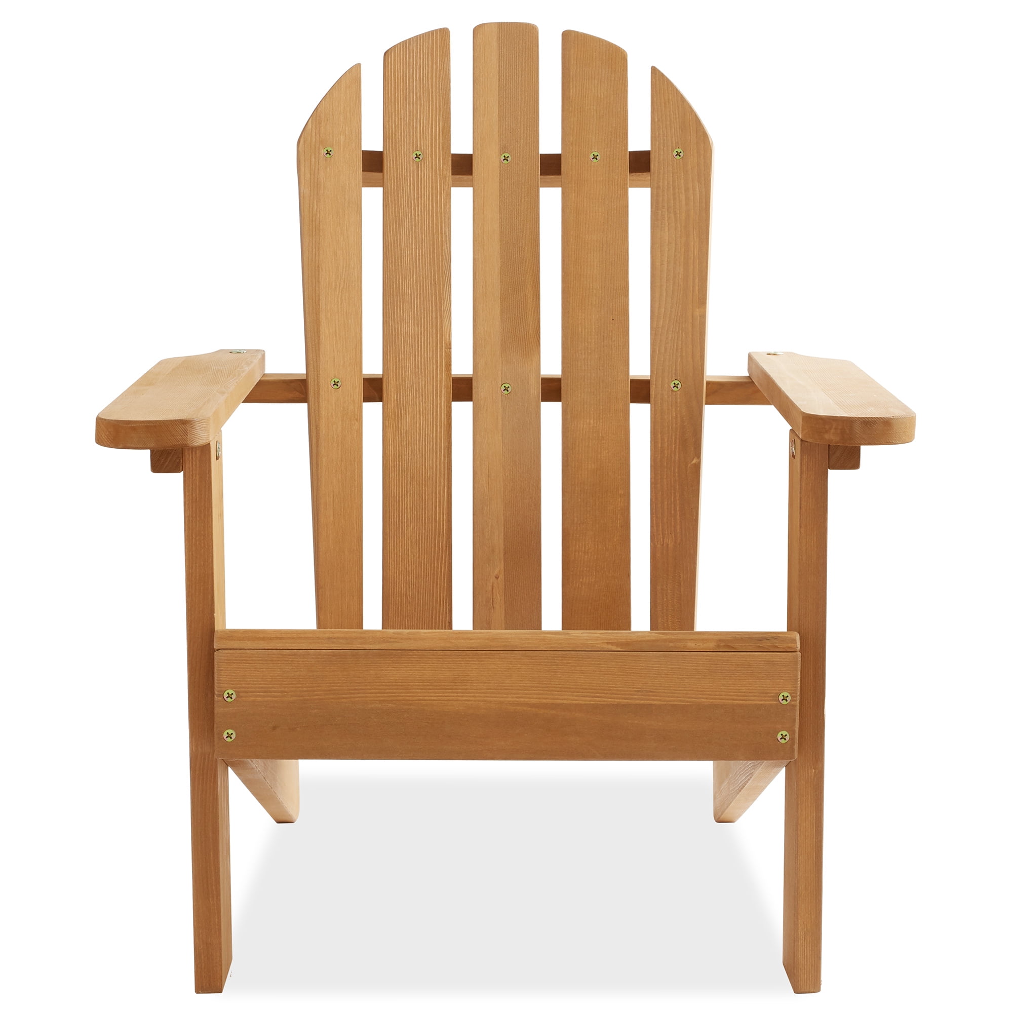 Casafield Children's Adirondack Chairs, Set of 2 Wood Outdoor Kid's Chairs Partially Pre-Assembled - Natural