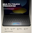 thumbnail image 4 of Dexnor for iPad 11th (A16)/ 10th Generation Case with Keyboard Ultra-Thin Magnetic Detachable Folio Keyboard Cover Multi-Touch Trackpad Backlit for iPad 11th Gen (2025)/ 10th Gen 10.9" (2022),Black, 4 of 8
