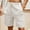 White, variant on Levmjia Summmer Shorts Men Sweatpants Men Solid Pocket Shorts Casual Wear Work Out Elastic Waist Shorts