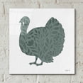 thumbnail image 4 of Epic Art 'Floral Turkey' by Imperfect Dust, Acrylic Glass Wall Art, 12"x12", 4 of 8