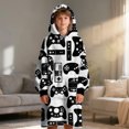 thumbnail image 5 of BlessLiving Wearable Blanket Hoodie for Kids, Oversized Sherpa Fleece Sweatshirt Blanket, 60x40", 5 of 8
