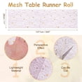 thumbnail image 2 of Caminito de mesa Uxcell de color púrpura oscuro, 11" x 45 pies, decoración de malla metálica con lentejuelas, 2 of 6