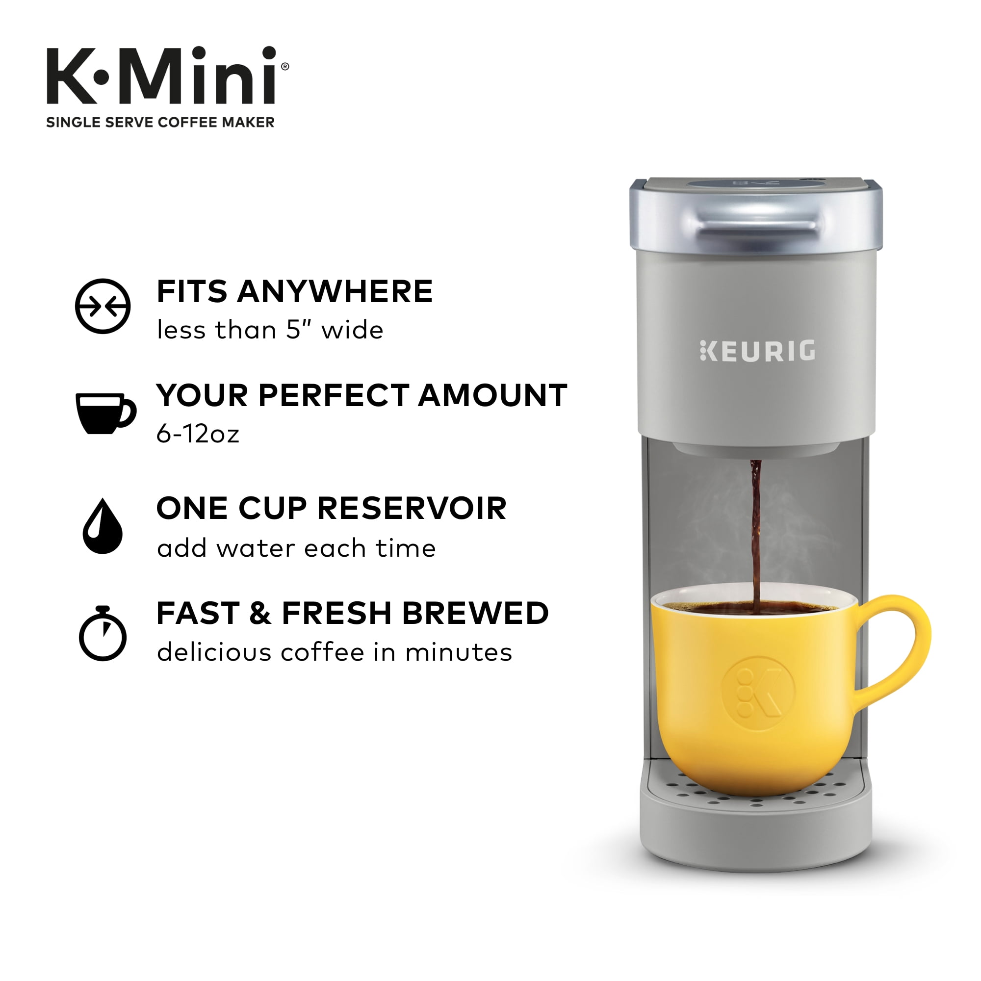 Keurig K-Mini Single Serve K-Cup Pod Coffee Maker, Poppy Red