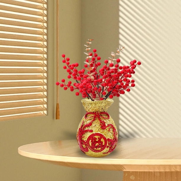 Florero con Forma de Bolsa BLESIY Maceta decorativa de resina