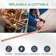 thumbnail image 4 of Uxcell 2-Pack Copper Round Tube, 8mm OD 0.5mm Thick 300mm Length Straight Pipe Tubing, 4 of 7