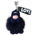 thumbnail image 1 of Furry Sleeping Baby Keychain with Sleeping Pompon, Suitable for Babies, Handbags Or Car Pendants, Keychains, 1 of 2