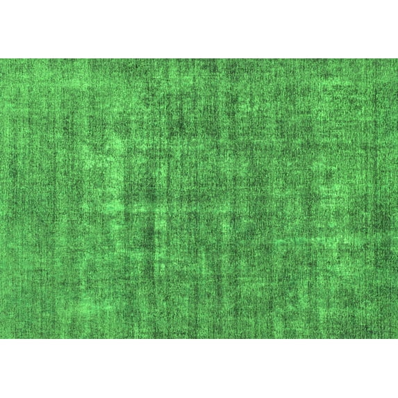 Ahgly Company Indoor Rectangle Abstract Green Modern Area Rugs, 5' x 8'