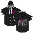 thumbnail image 2 of AJ Lee Merch Love Bites Hooded Baseball Jersey Short Sleeve Shirt Women Men Crewneck Tee, 2 of 3