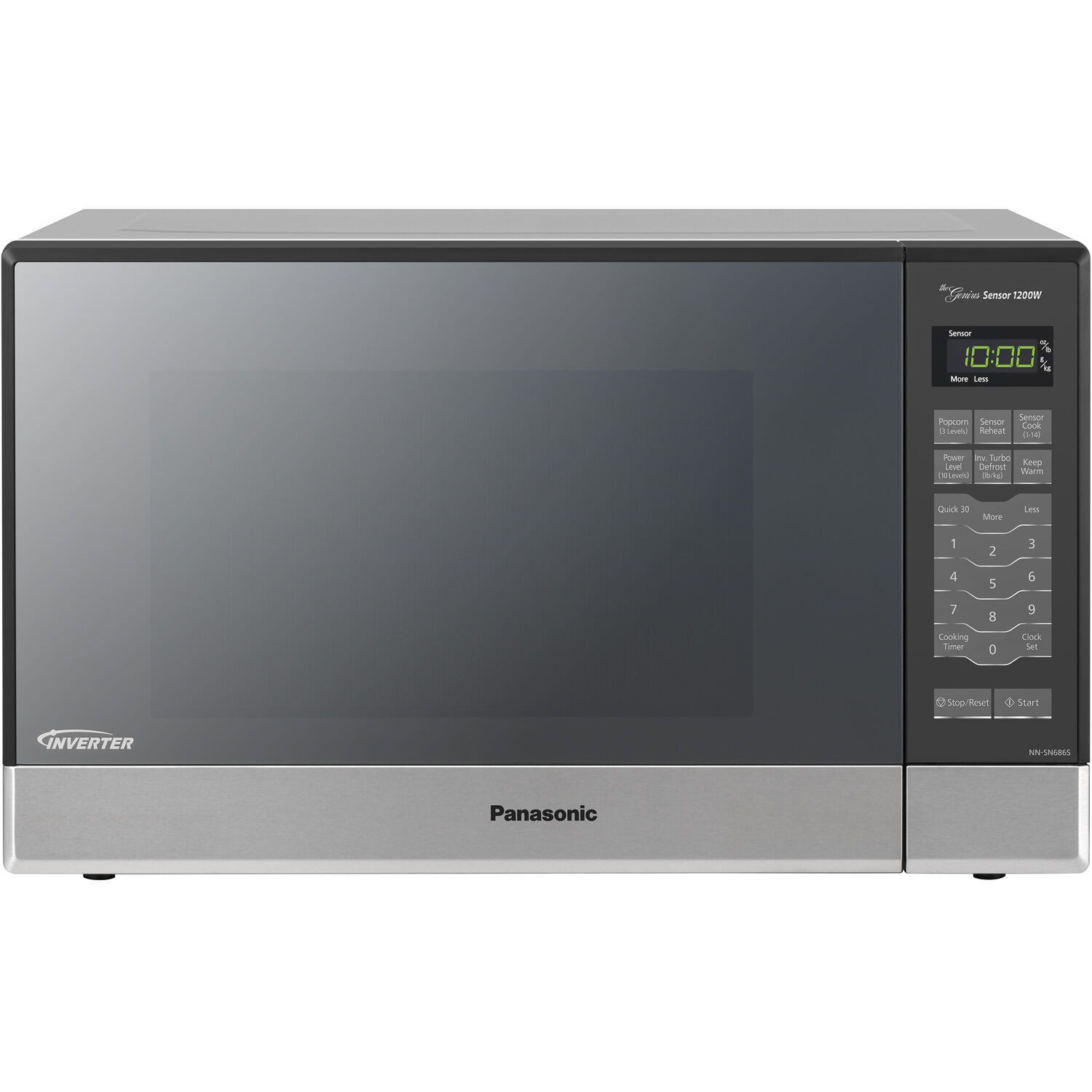 Panasonic 1.2 Cu. ft. Countertop / Built-In Microwave Oven, 1200W Inverter Power and Genius Sensor, New
