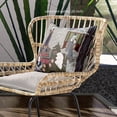thumbnail image 4 of Amrita Sen Designs CAPL1000BrCDS-BL-28x28 28 x 28 in. Empress Hall Broadcloth Indoor & Outdoor Blown & Closed Pillow - Grey, Blue & White, 4 of 5
