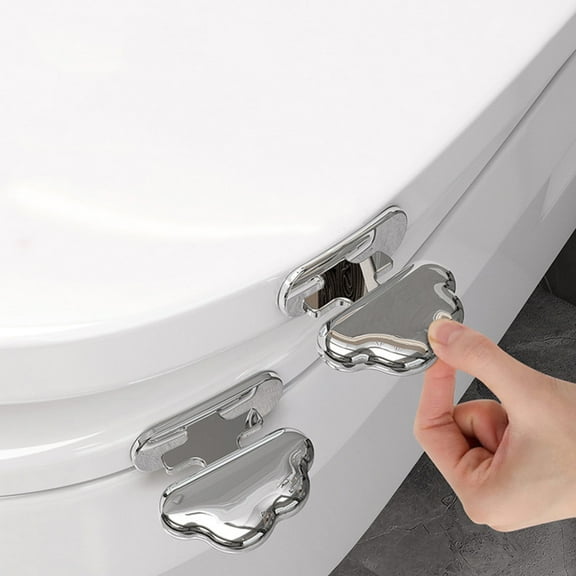 Clouds Toilet Lid Lifter 2-Pack | Hygienic No-Touch Toilet Seat Handle | Bathroom Accessory for Hands-Free Sanitary Use | Easy Install for Home & Public Restrooms