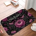 thumbnail image 5 of 1pc Bat and Flowers Pattern Absorbent Non-Slip Bathroom Thickened Flannel Rug Decor,Soft,Quick Drying,Suitable For Indoor/outdoor Use,Bathrooms,Bedrooms,Kitchens,Terrace,Laundry Rooms,16"x24", 5 of 9