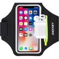 thumbnail image 1 of wonima44 Cell Phone Armband for iPhone 16 15 Pro 14 Plus 13 11 XR XS, Galaxy S24/S10 Water Resistant Sports Phone Holder Case & Zipper Slot Car Key Holder for 6.7 inch Phone, 1 of 1