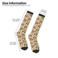 thumbnail image 2 of Daiia Sports Socks Animal Truck Printed Novelty Crew Socks for Men Women Knee High Socks Cotton Socks Soft & Breathable Support Unisex Socks, 2 of 9