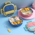 thumbnail image 1 of Yeacher 304 stainless steel children's dinner plate water-filled insulation lunch box baby lunch box with, 1 of 6
