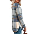 thumbnail image 4 of YFNNUP Sweatshirt for Women Plaid Crewneck Long Sleeve Shirts Curved Hem Lightweight Sweaters Spring Clothes 2026, 4 of 5