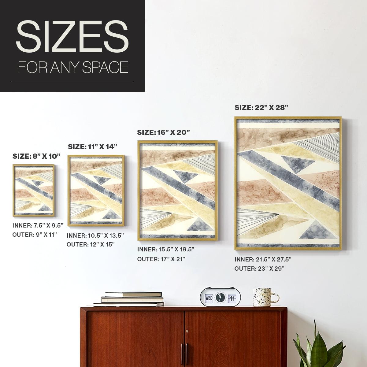 Untitled in Paper Solid Wood 16 x 20 Framed Print