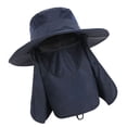thumbnail image 3 of Sombrero Para El Sol, Protección Para El Sol, Ala Ancha, Nailon, Transpirable, De Secado Rápido, UPF 50+, Sombrero De Pesca Con Cubierta Extraíble Para La Solapa Del Cuello Y La, 3 of 8