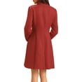 thumbnail image 3 of INSPIRE CHIC Women's Tweed Blazer Dress Collared Double Breasted A-Line Formal Work Dresses M 1, 3 of 5