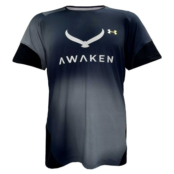 Under Armour UA Men's Awaken Black Digi Golf Short Sleeve Crew Tee T-Shirt (2XL)
