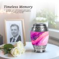 thumbnail image 6 of Pink Mini Cremation Urn For Human Ashes Adult Male Dad - Purple Small Urns For Human Ashes Women Keepsake 3 Inch - Miniature Urns For Man And Female, 6 of 7