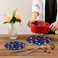 thumbnail image 7 of Christmas 2 Pack Pot Holders Trivets, Heat Resistant Hot Pads for Kitchen Table Decoration Trivets for Hot Dishes/Pot/Bowl/Teapot/Kitchen Hot Pads Trivets, 7" + 9.45", 7 of 7
