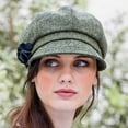 thumbnail image 4 of Mucros Weavers Irish Women's 100% Wool Tweed Newsboy Hat Made in Ireland, 4 of 8