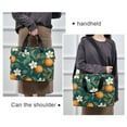 thumbnail image 6 of FORMRS 16" Laptop Bag Carrying Sleeve Case with Handle Travel Shoulder Briefcase, Floral Orange Pattern, 6 of 8