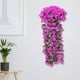 thumbnail image 4 of pstuiky Flores colgantes de violetas artificiales, decoración con 5 violetas de seda simuladas. Orquídeas artificiales colgantes para el hogar y el jardín., 4 of 7
