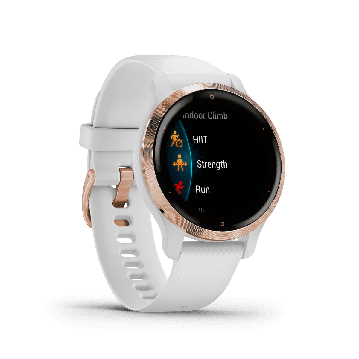 Garmin Venu 2s, Rose Gold Bezel with White Band, GPS Smartwatch (Garmin Certified )