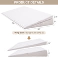 thumbnail image 3 of King Adjustable Pillow Wedges Mattress Lift Wedge for Sleeping Acid Reflux for Seniors, Bed Wedge Mattress Topper Acid Reflux Pillow for Neck & Back Pain, Anti-snoring, 3 of 10