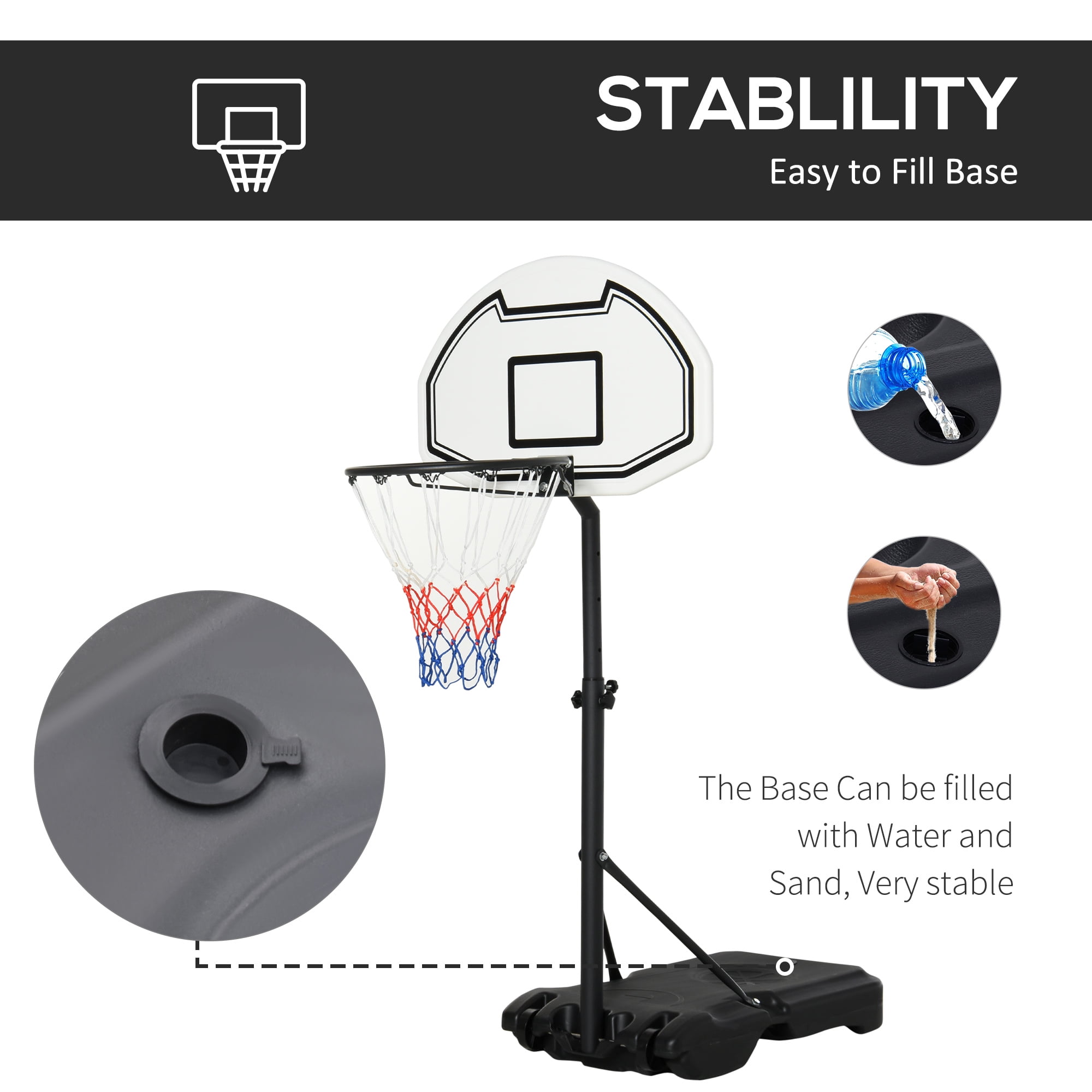 Basketball Hoop, Portable Basketball Stand