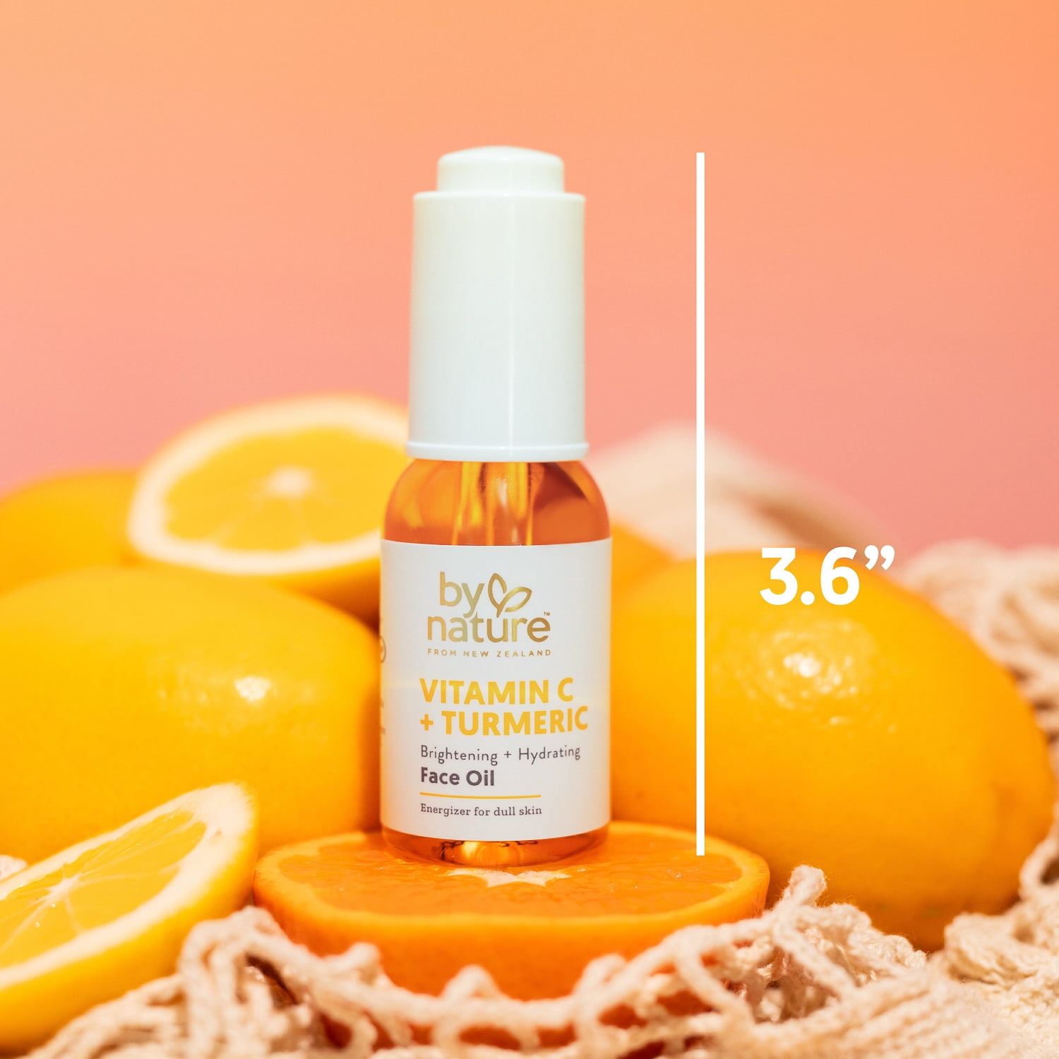 (6 pack) By Nature Vitamin C & Turmeric Brightening Face Oil for Dry Skin, 1 fl oz